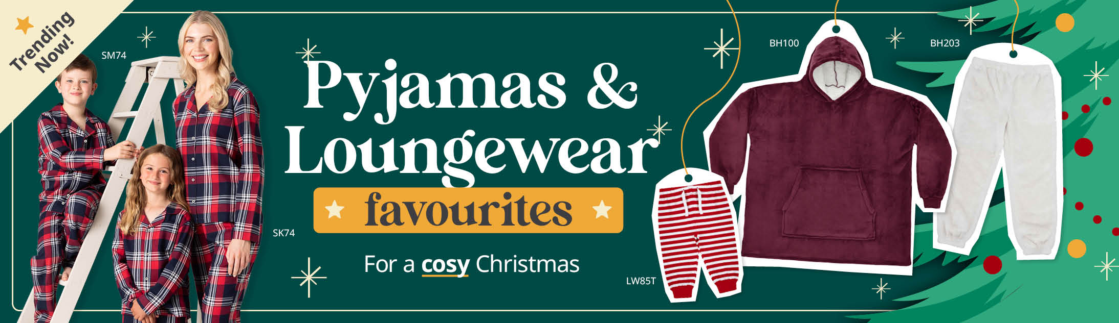 Cosy Christmas Pyjamas and Loungewear 